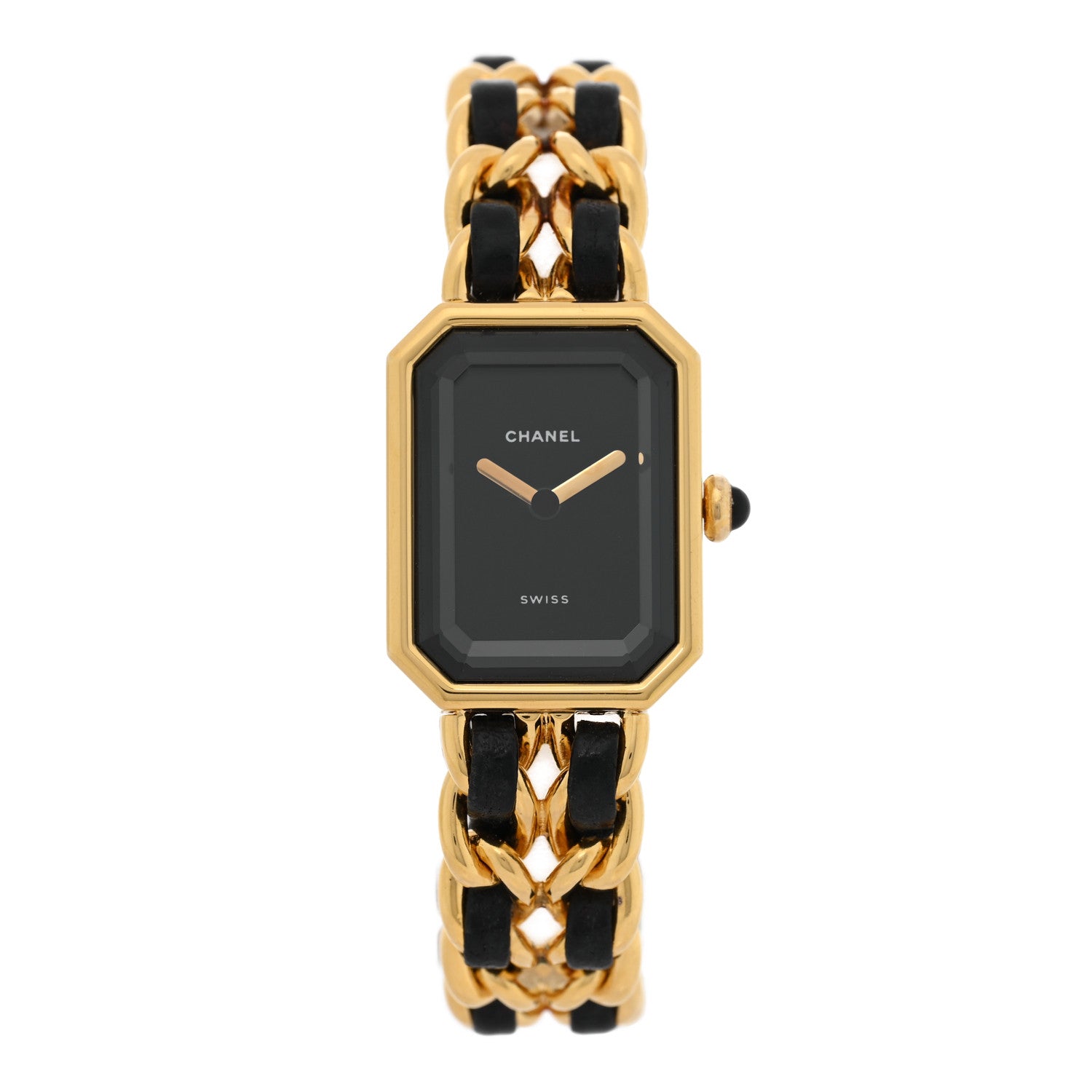 Chanel Stainless Steel Lambskin 20mm Chain Premiere Quartz Watch Gold M 1 of 4