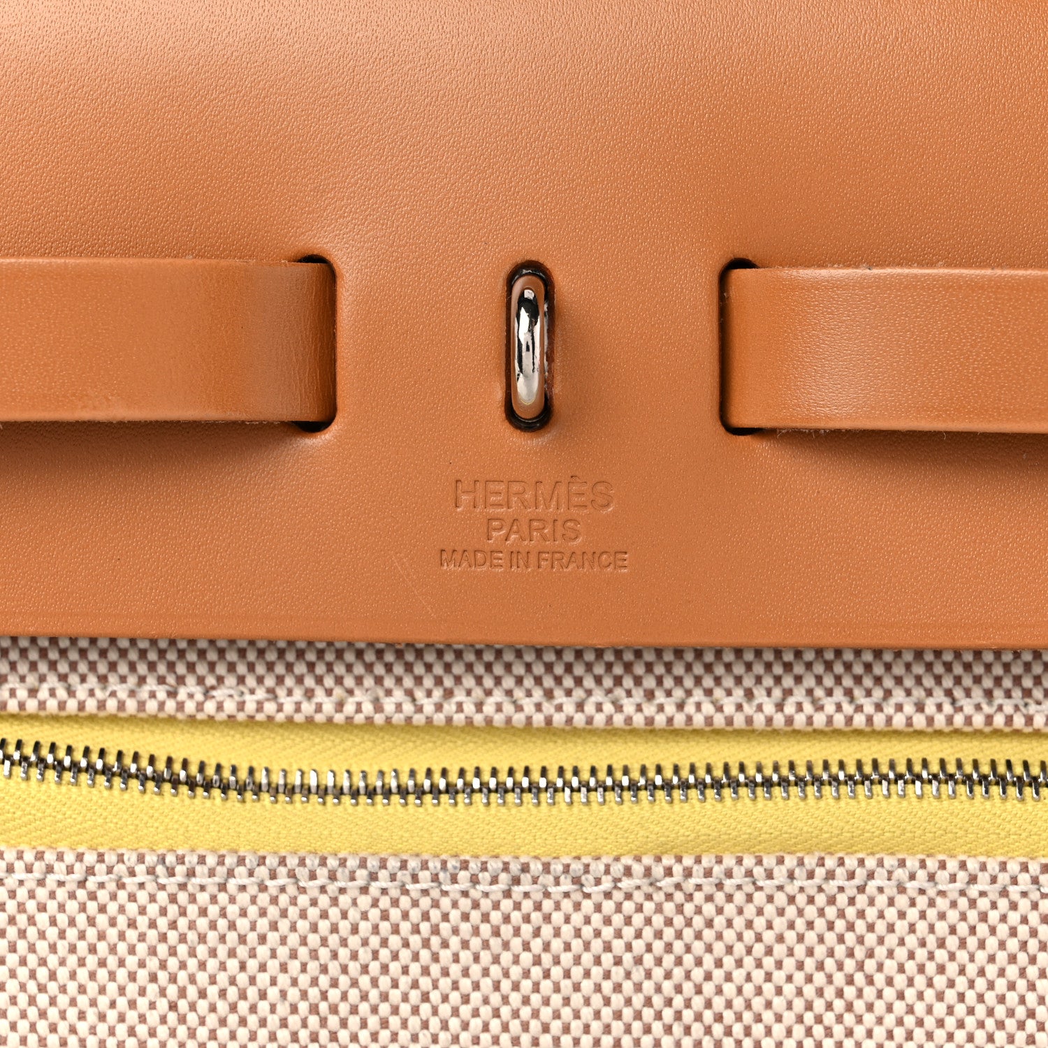 Hermes Toile H Berline Vache Hunter Herbag Zip 31 PM Lime 7 of 15