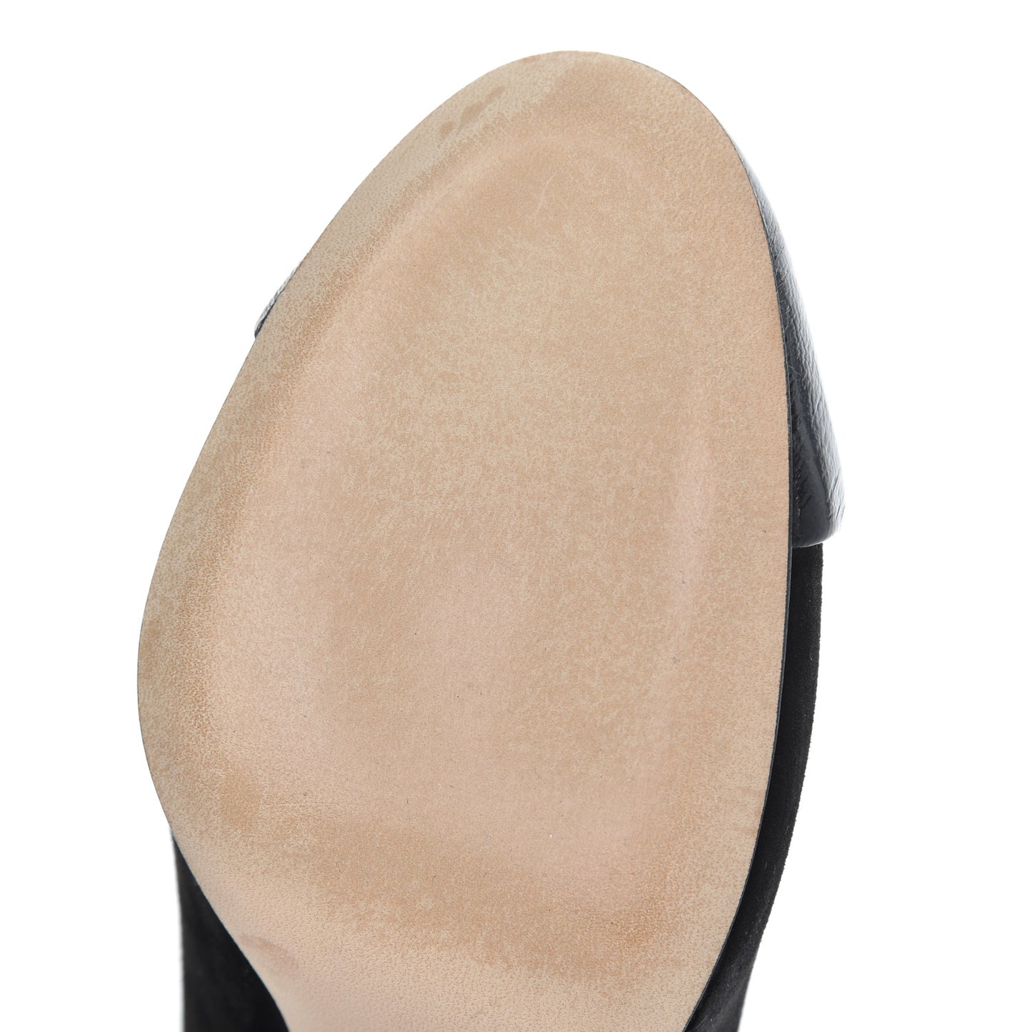 Suede Cap Toe CC Pumps 38 Black