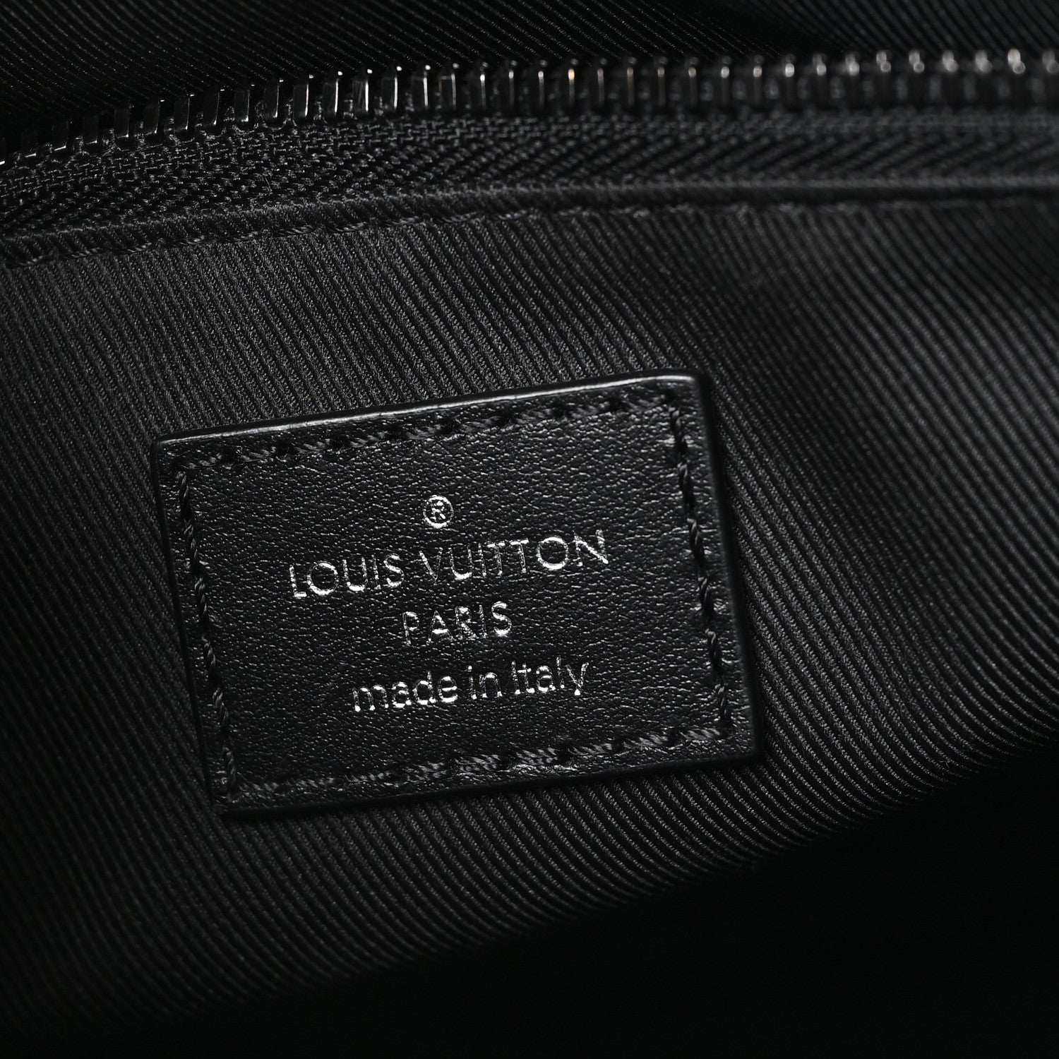 Louis Vuitton Epi Sac Plat Fold Bag Black 6 of 9