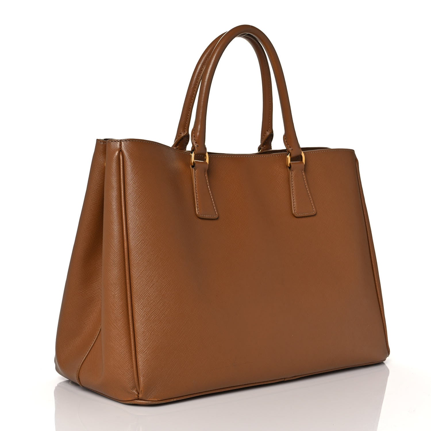 Prada Saffiano Lux Large Tote Caramel 2 of 9