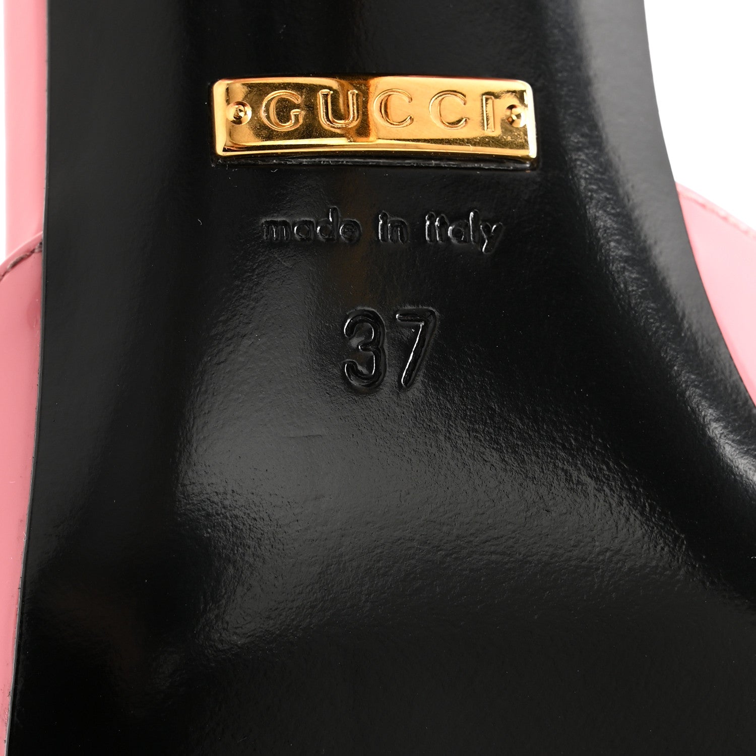 Gucci Vitello Vernice Soft Nappa Priscilla Ankle Cuff Pumps 37 Butterfly Pink 7 of 9