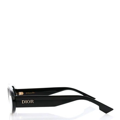 Christian Dior Acetate Oblique Oval Sunglasses Black 3 of 8