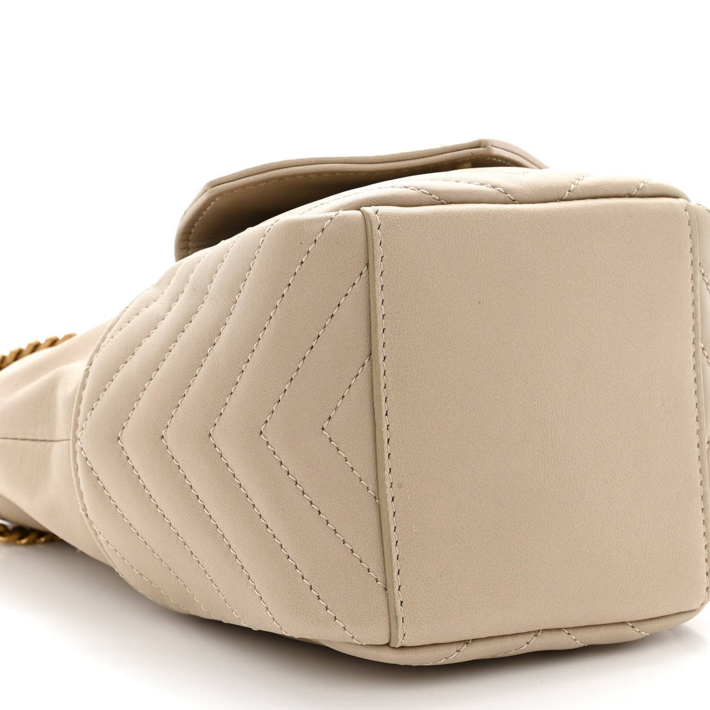 Lambskin Matelasse Monogram Joe Nano Bucket Bag Beige