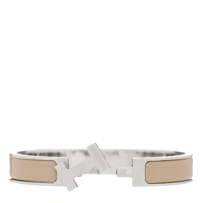 Hermes Matte Enamel Narrow Clic Clac HH Bracelet PM Chesnut 3 of 5