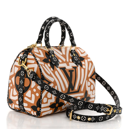 Louis Vuitton Monogram Giant Crafty Speedy Bandouliere 25 Creme Caramel 3 of 9