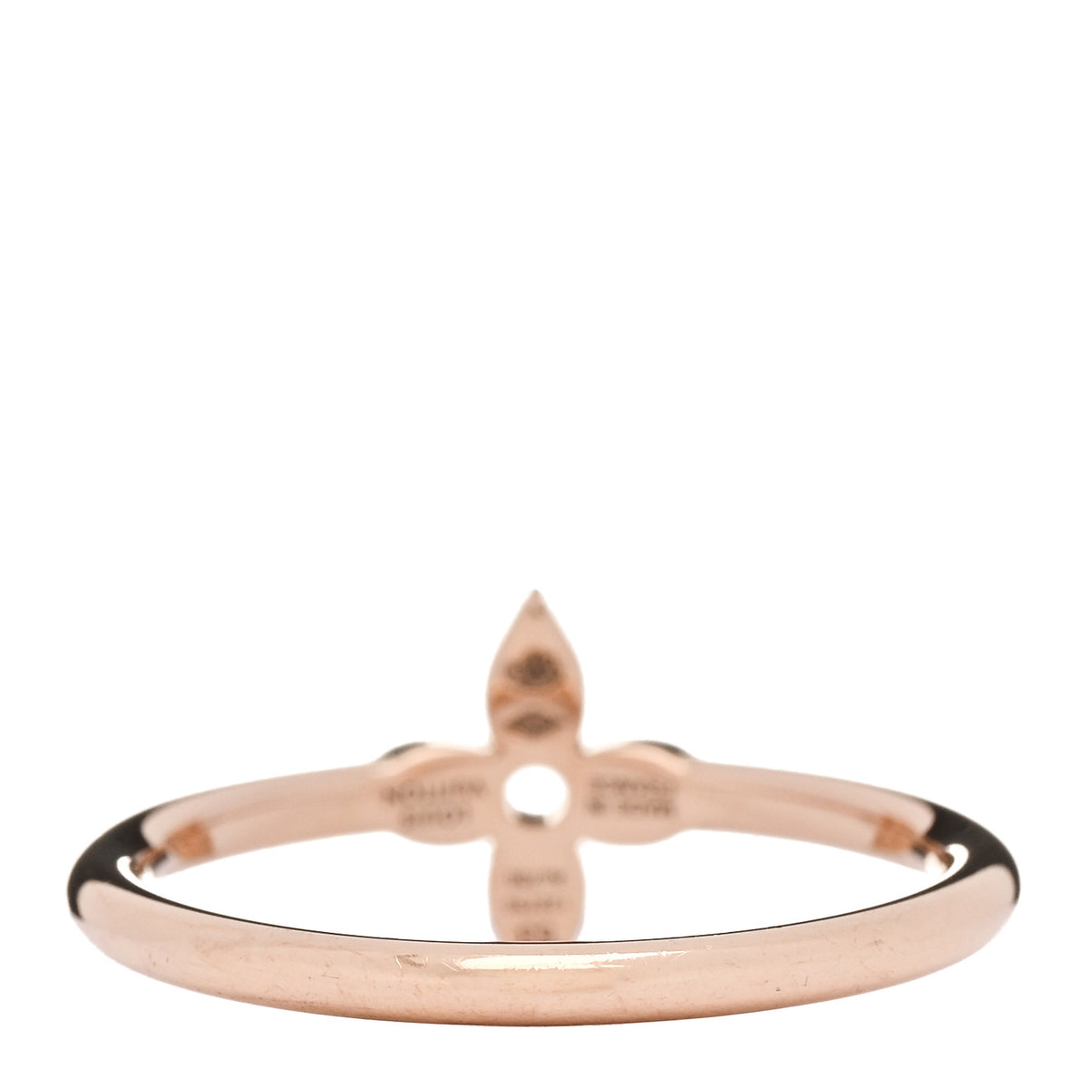 18K Pink Gold Diamond Idylle Blossom Single Ring 53 6.5