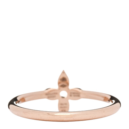 Louis Vuitton 18K Pink Gold Diamond Idylle Blossom Single Ring 53 6.5 3 of 5