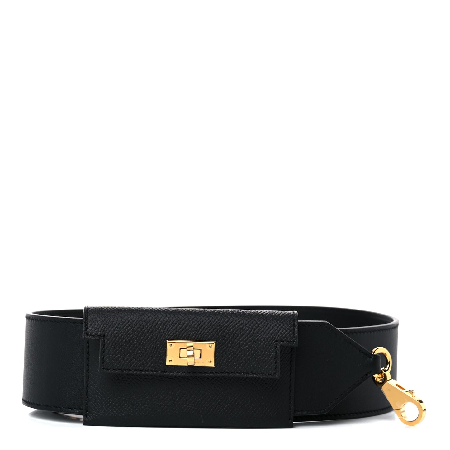Swift Epsom Pocket Kelly Shoulder Strap Black