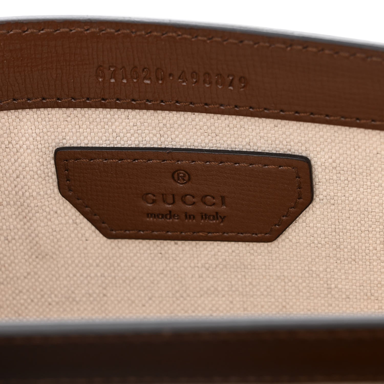 Gucci GG Supreme Monogram Azalea Calfskin Mini Retro Interlocking G Flap Shoulder Bag Beige Ebony Brown Sugar 6 of 10