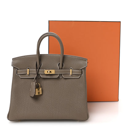 Hermes Togo Birkin 25 Etoupe 11 of 11