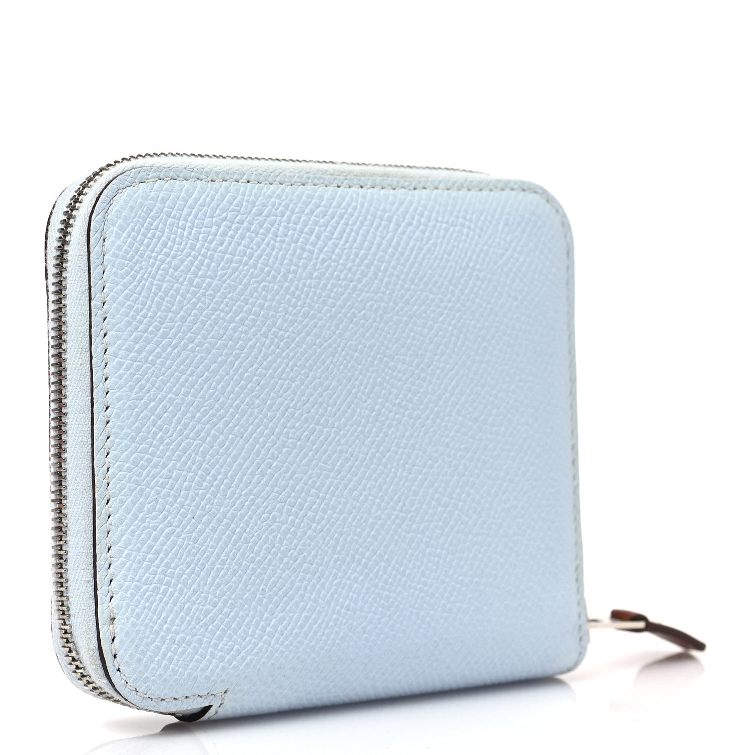 Hermes Epsom Silk'in Compact Wallet Bleu Brume 3 of 7