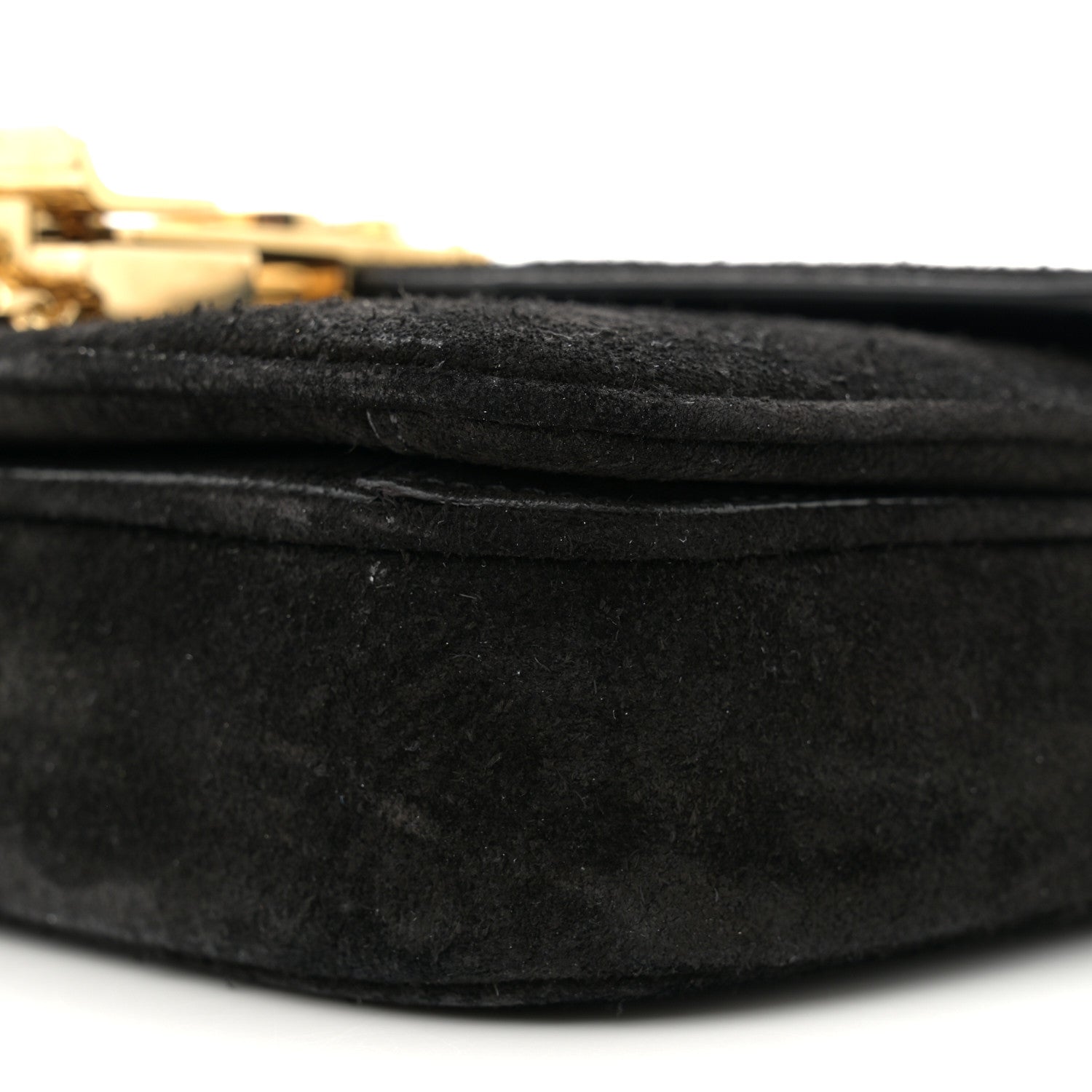 Celine Suede Small Pampille C Bag Black 10 of 11