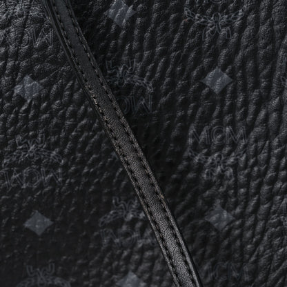 MCM Visetos Liz Shopper Tote Pouch Black 14 of 15
