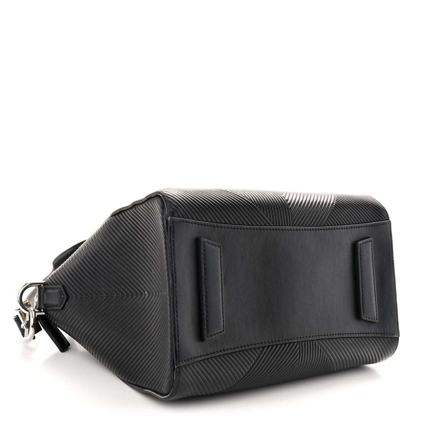 Calfskin Geometric Embossed Small Antigona Black