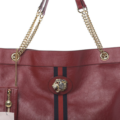 Gucci Calfskin Large Rajah Chain Tote Romantic Cherry 10 of 10