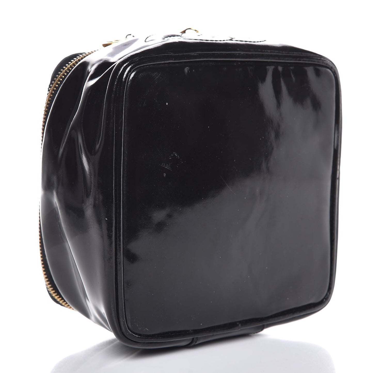 Patent Vanity Cosmetic Case Black
