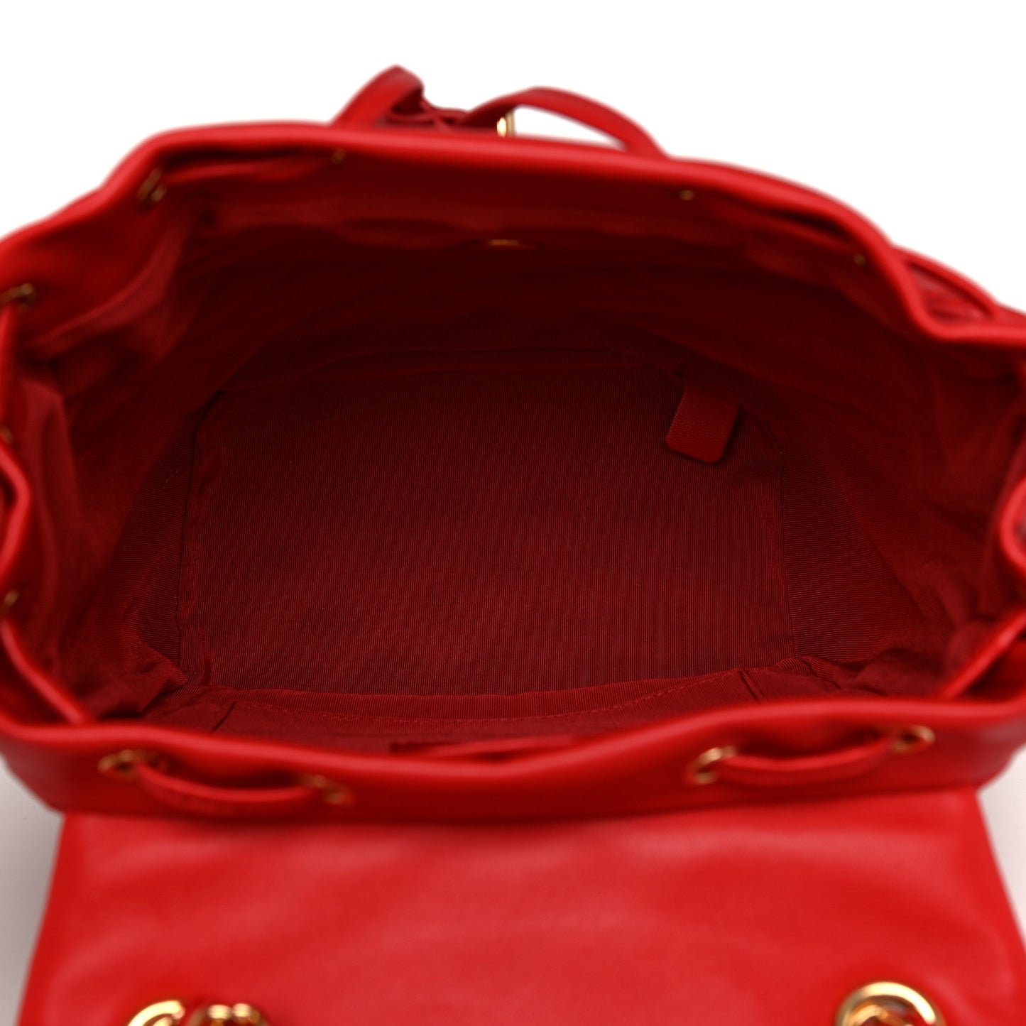 Lambskin Quilted Small Urban Spirit Backpack Red