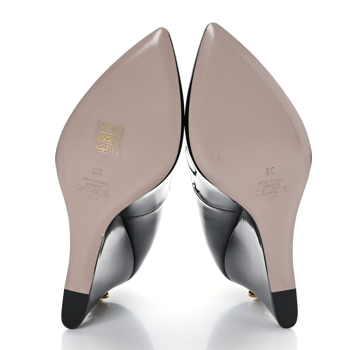 Patent Ringstud Wedges 39 Black