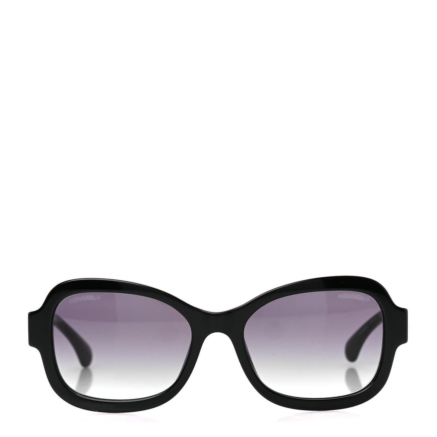 Acetate Chain Sunglasses 5465-Q Black