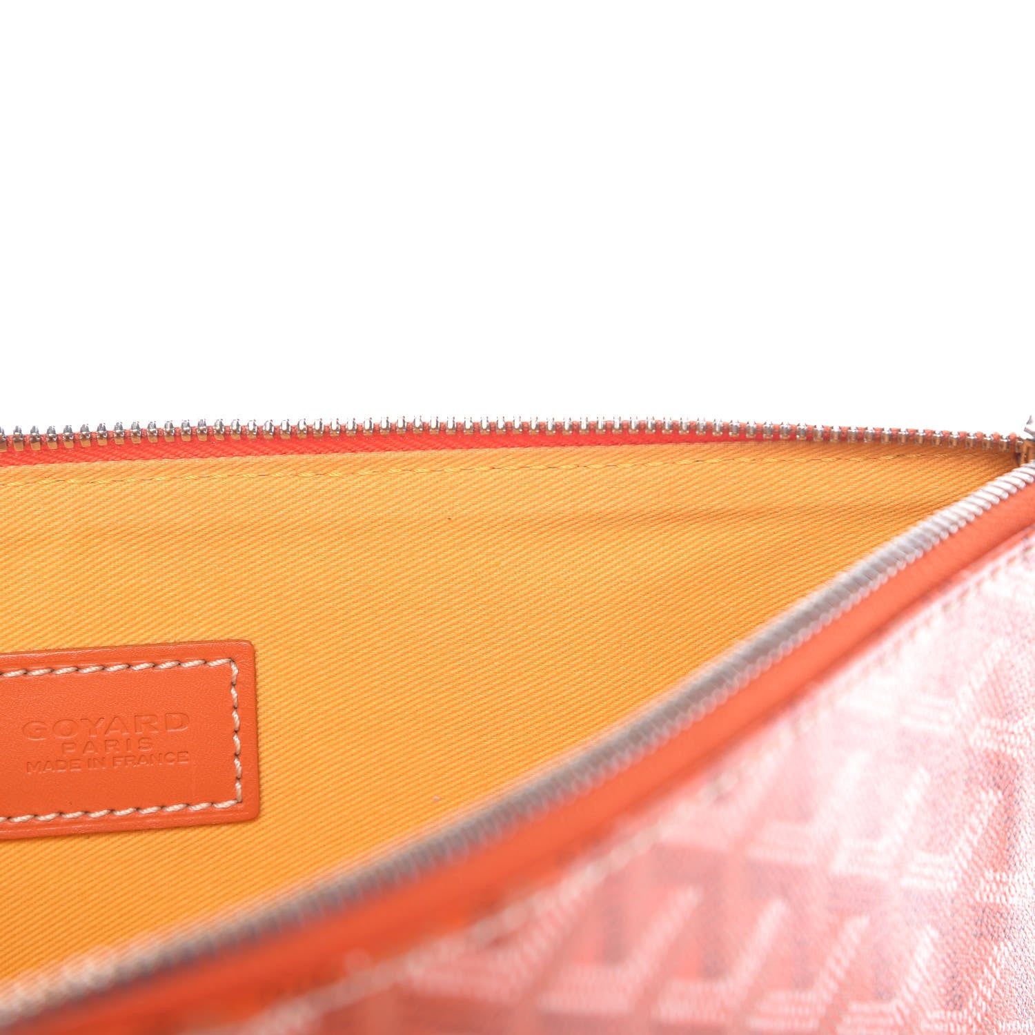 Goyard Goyardine Senat Pochette MM Orange 8 of 9