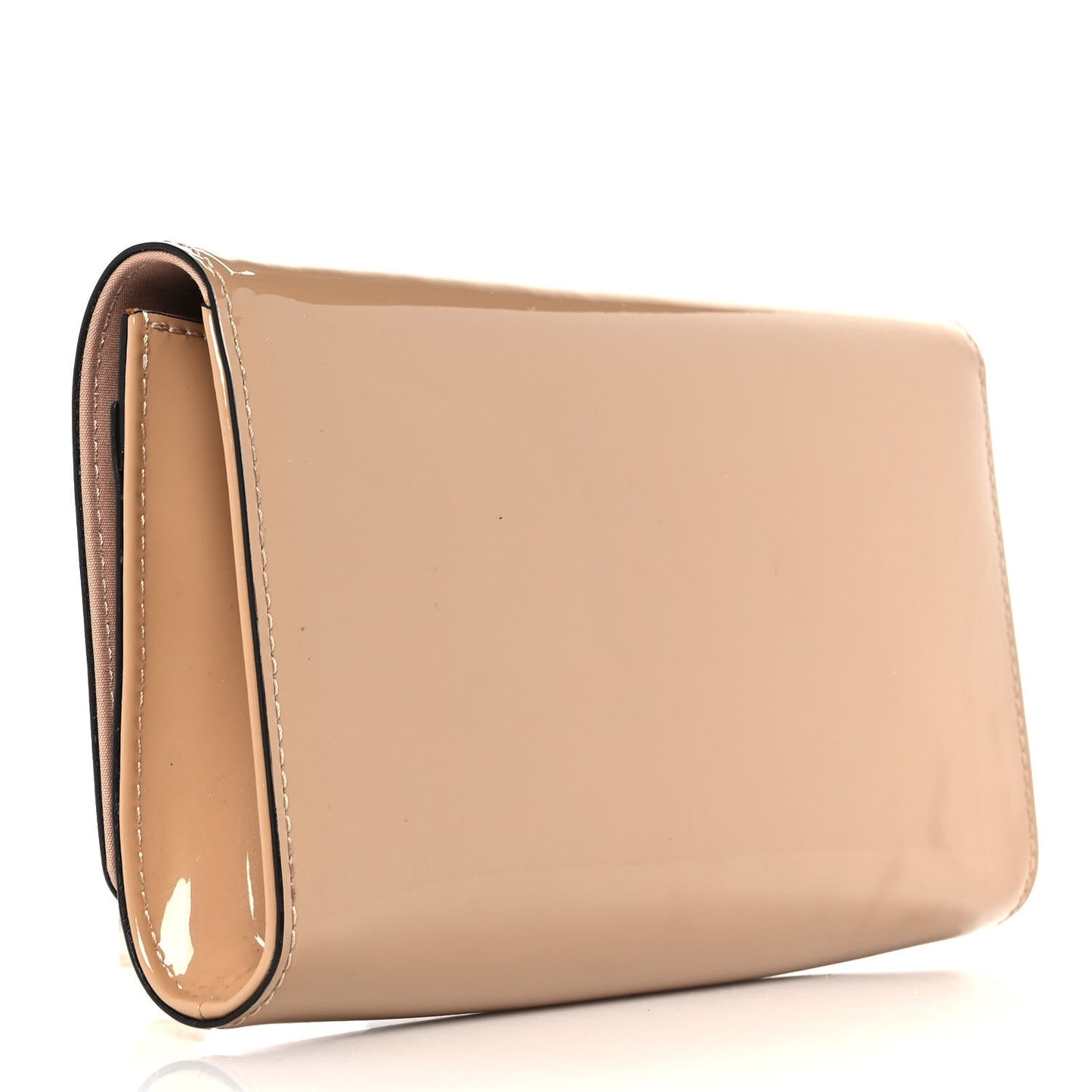 Patent Louise Clutch Nude