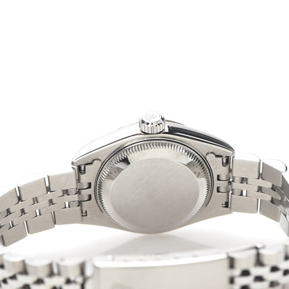 Rolex Stainless Steel 18K White Gold Diamond 26mm Oyster Perpetual Datejust Watch Silver 69174 5 of 6