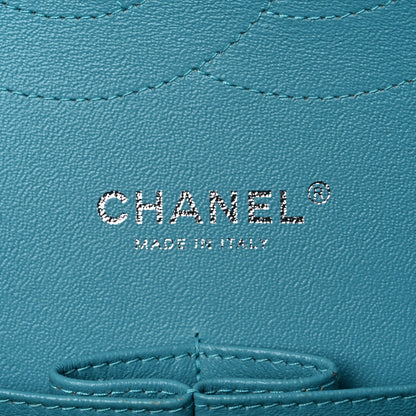 Chanel Lambskin Quilted Jumbo Double Flap Turquoise 6 of 10