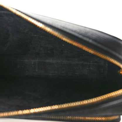 Christian Dior Grained Calfskin Caro Double Pouch Black 5 of 10