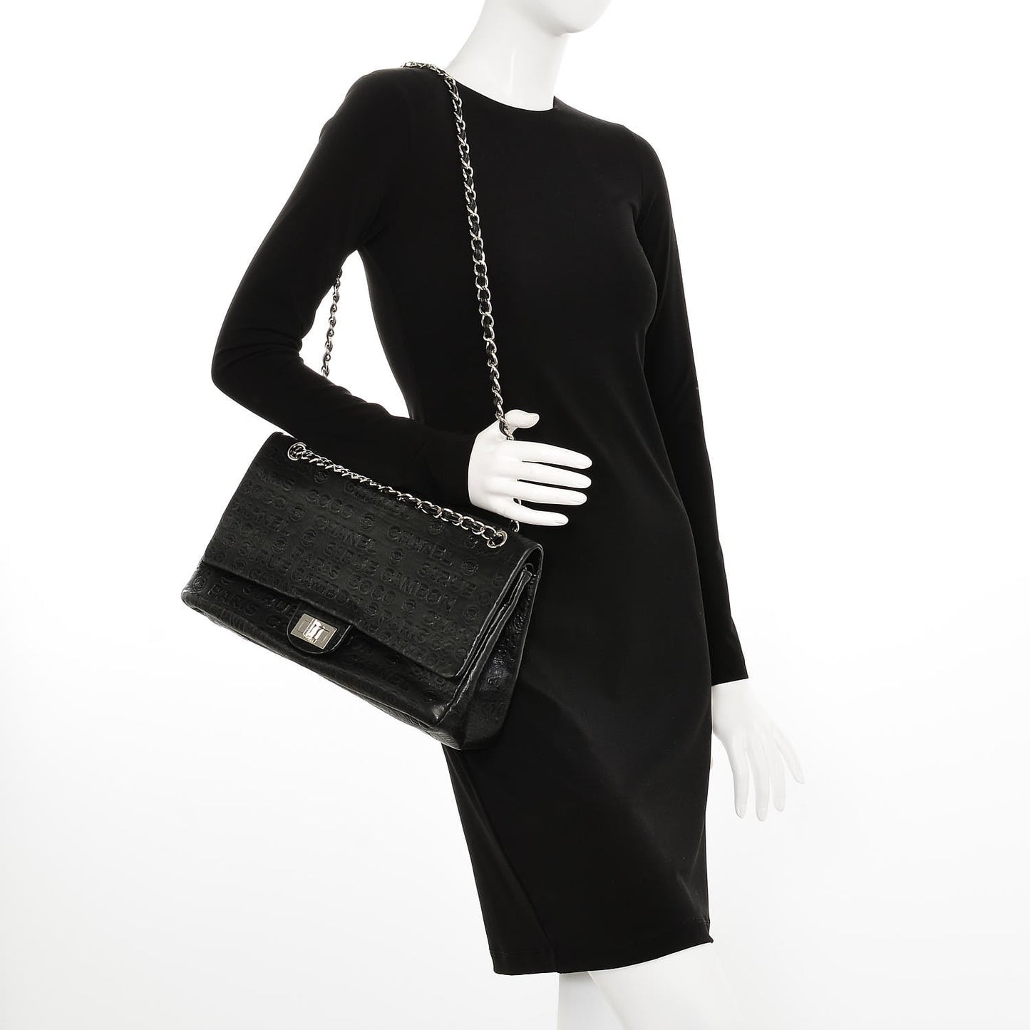 Calfskin Unlimited Jumbo Double Flap Black