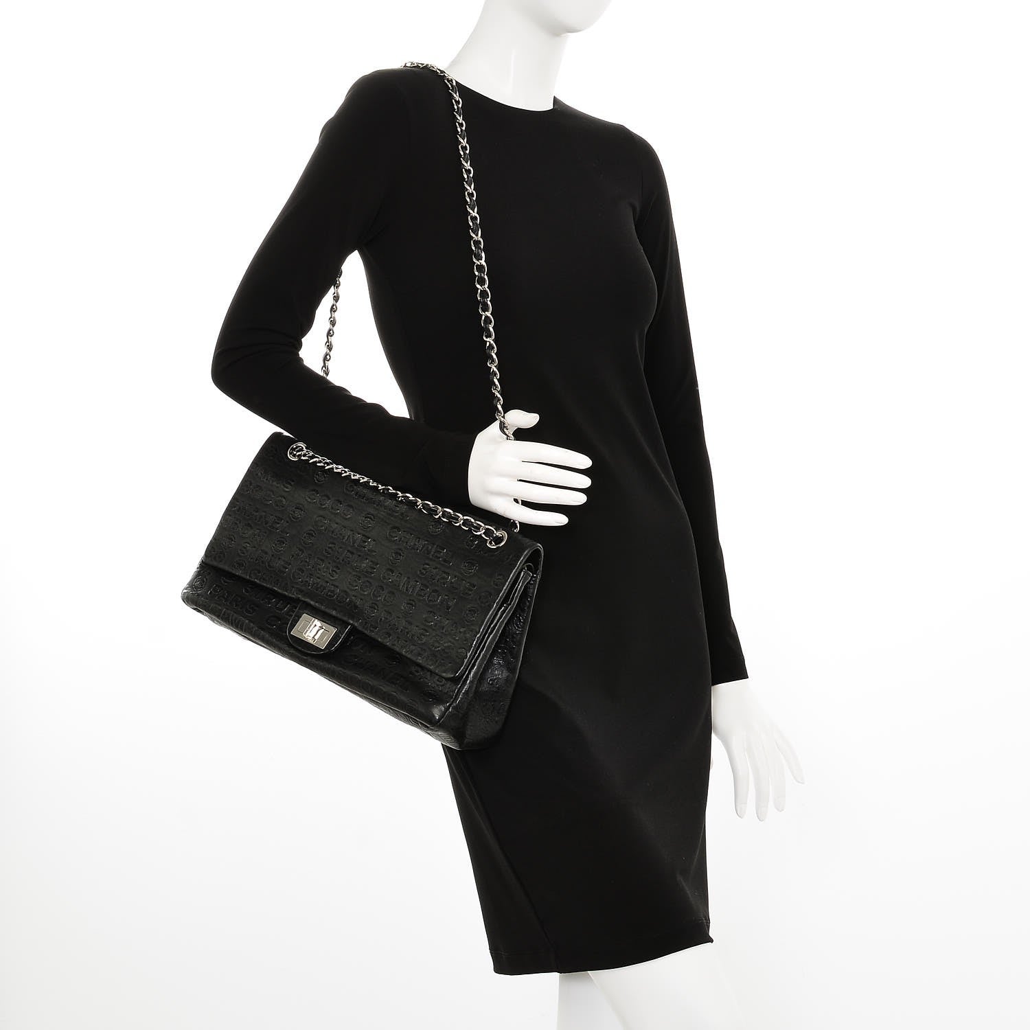 Chanel Calfskin Unlimited Jumbo Double Flap Black 2 of 8