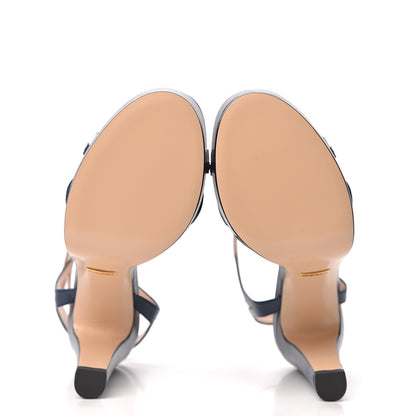 Gucci Malaga Kid Platform Sandals 39 Blue 5 of 9