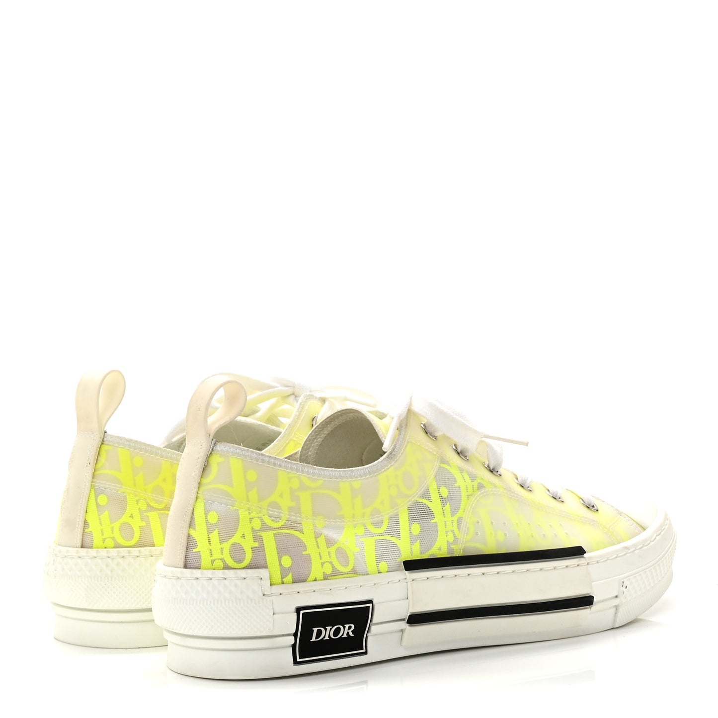Technical Canvas Oblique Mens B23 Low Top Sneaker 42 Yellow