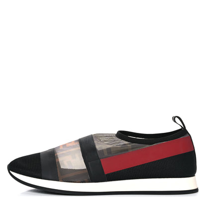 Fendi Technical Mesh FF Sneakers 38 Tobacco Red 1 of 11