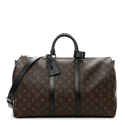Louis Vuitton Monogram Macassar Keepall Bandouliere 45 1 of 10