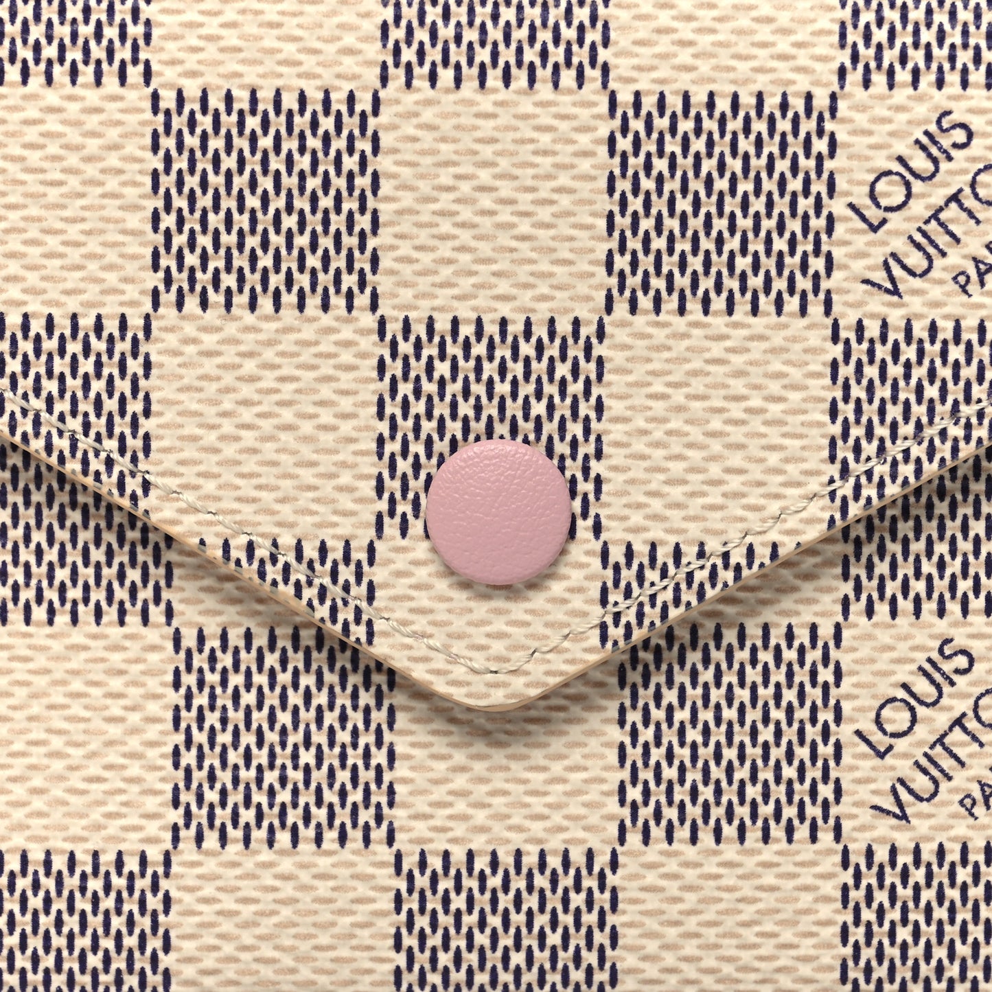 Damier Azur Victorine Wallet Rose Ballerine