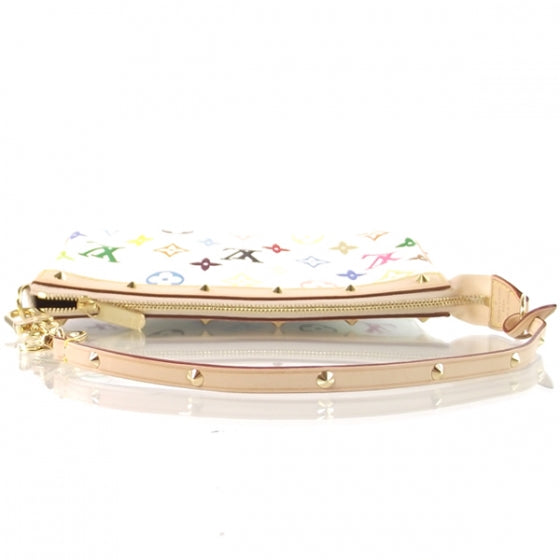 Monogram Multicolor Pochette Accessories White