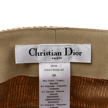 Christian Dior Cotton Baseball Cap 58 Beige 8 of 8