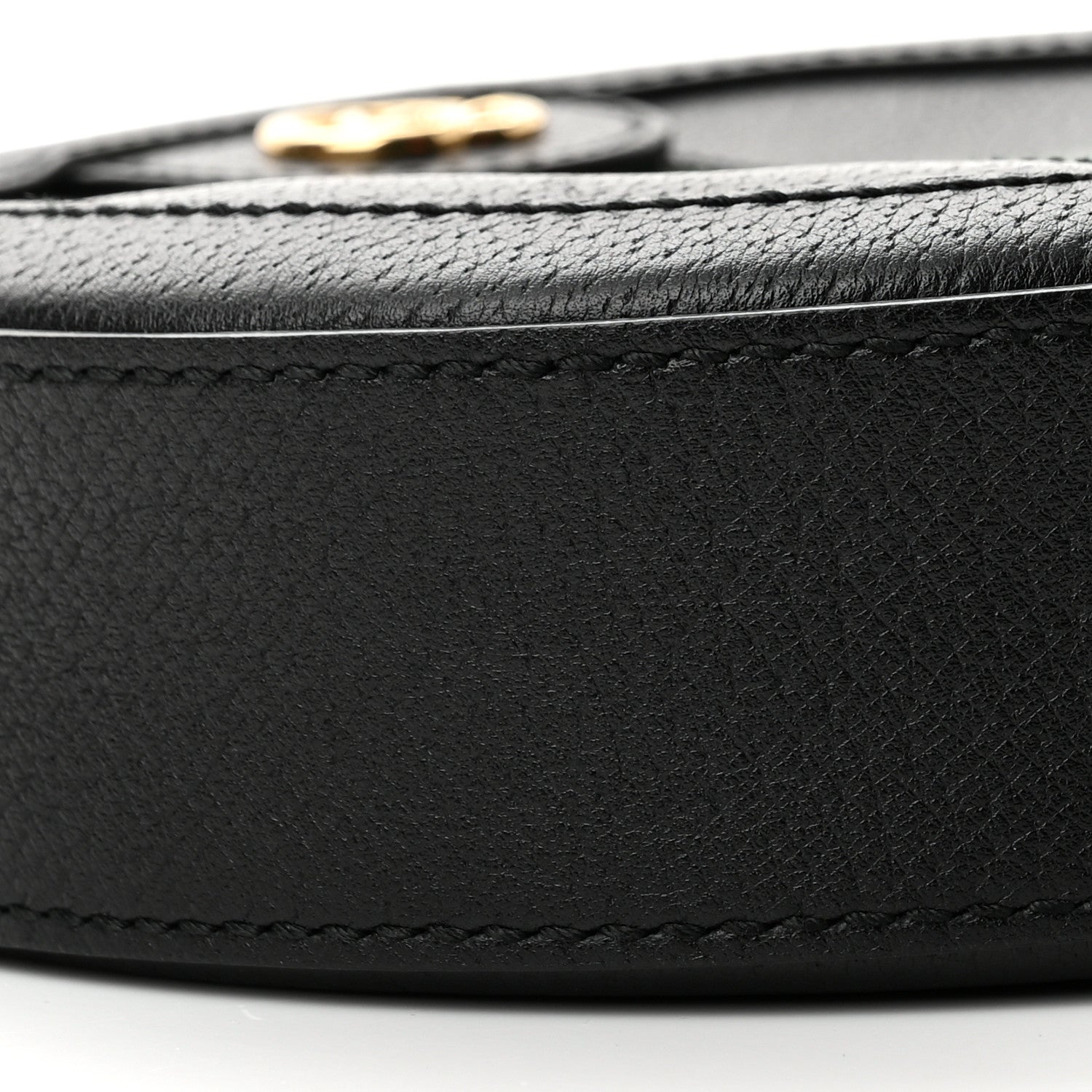 Gucci Grained Calfskin Web Mini Ophidia Round Shoulder Bag Black 9 of 10