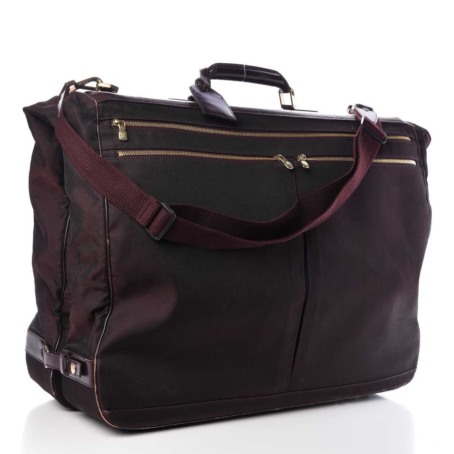Taiga Canvas 5 Hanger Garment Carrier Bordeaux