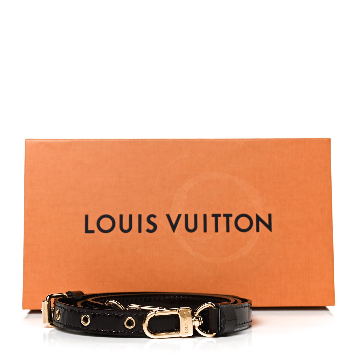 Louis Vuitton Patent 16mm Adjustable Shoulder Strap Amarante 6 of 6