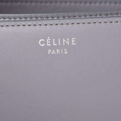 Celine Smooth Calfskin Medium Classic Box Flap Bag Storm 6 of 9