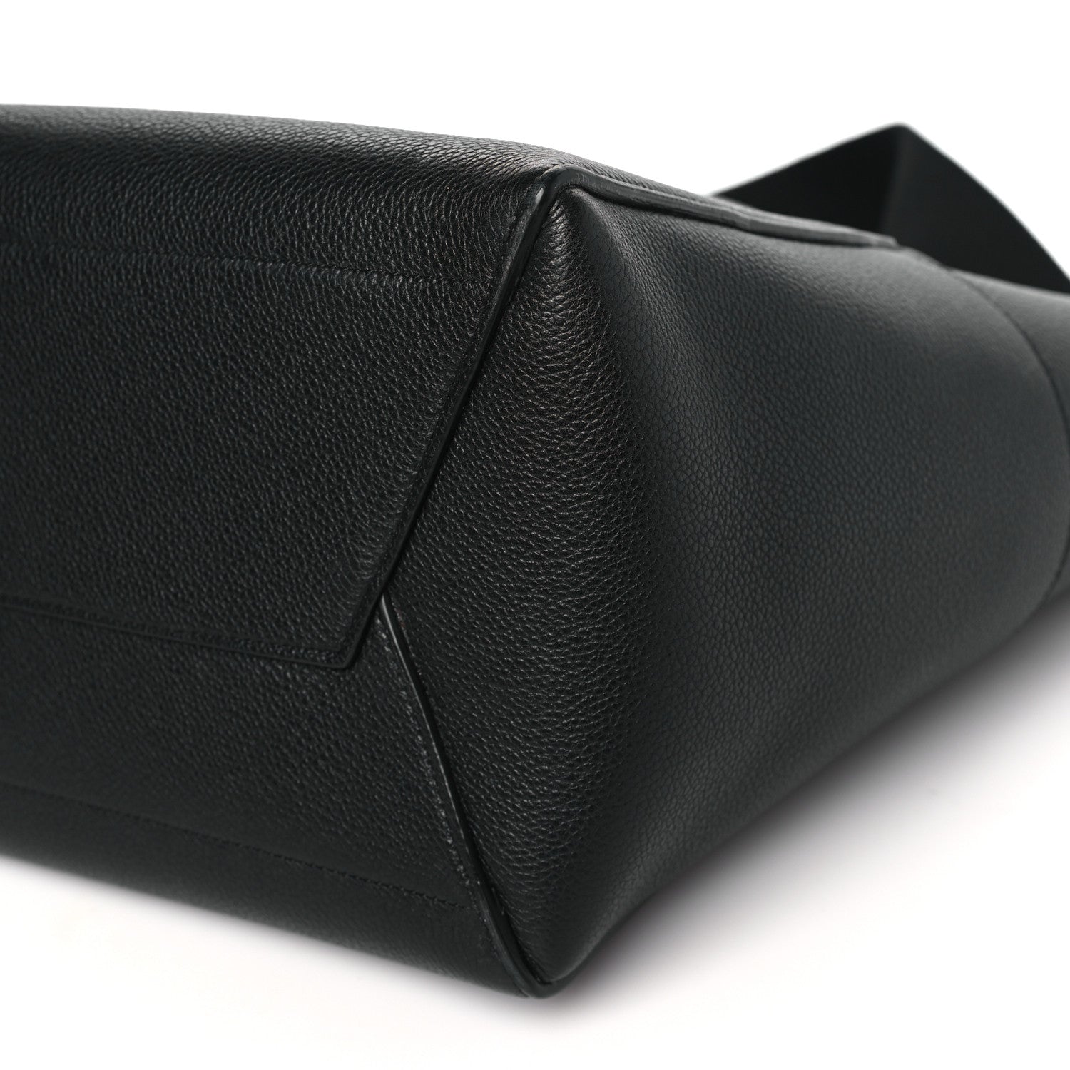 Celine Soft Grained Calfskin Sangle Bucket Bag Black 10 of 11