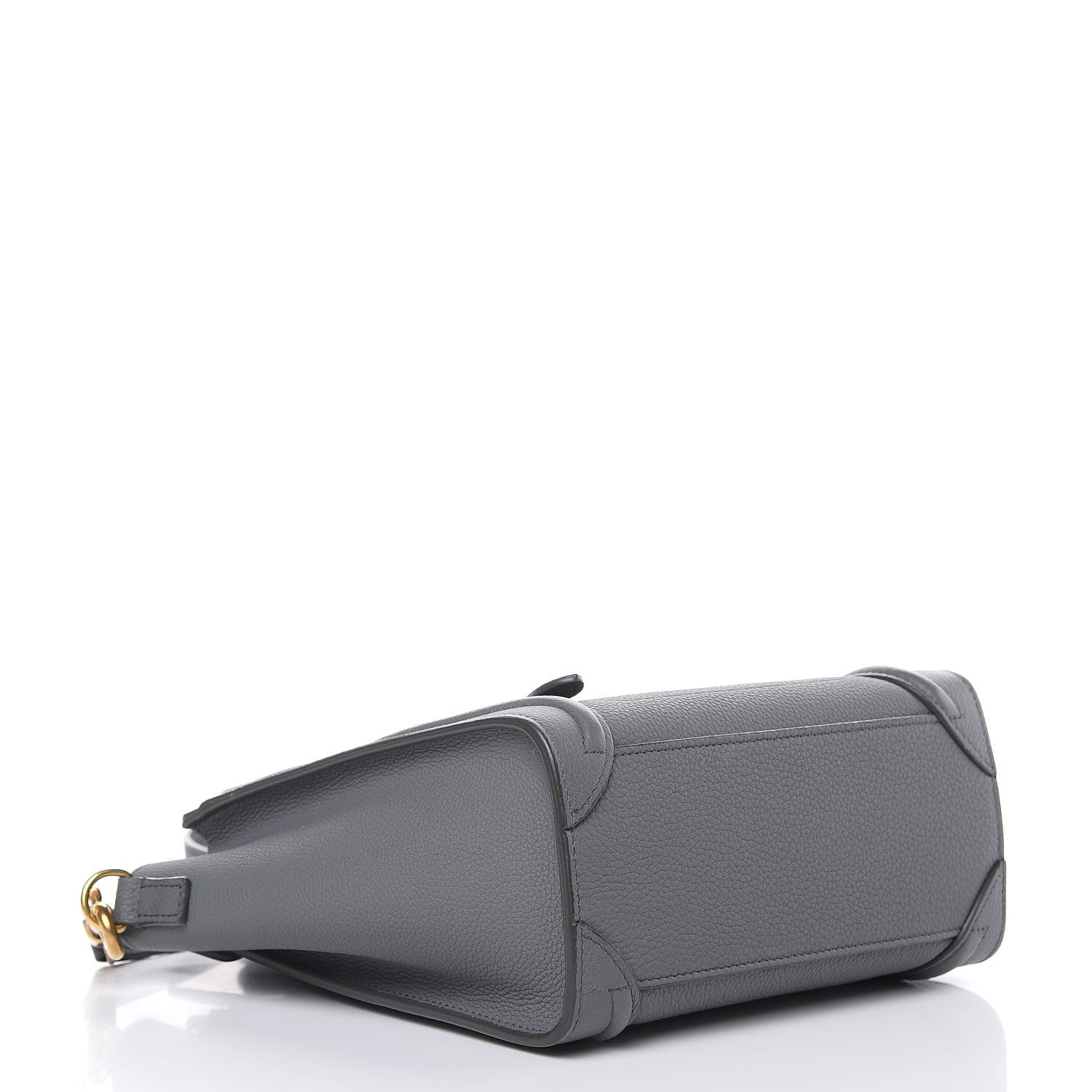 Celine Drummed Calfskin Nano Luggage Kohl 4 of 11
