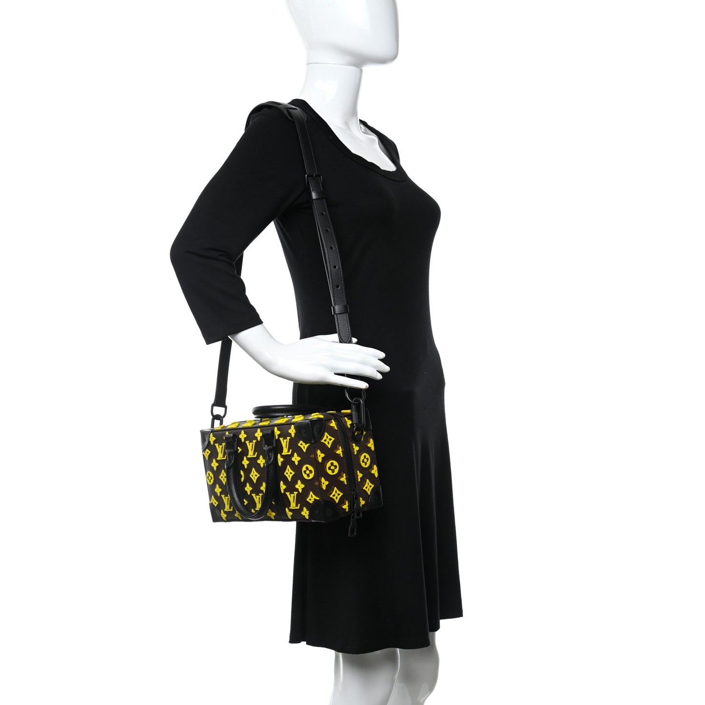 Monogram Tuffetage Speedy Trunk Jaune