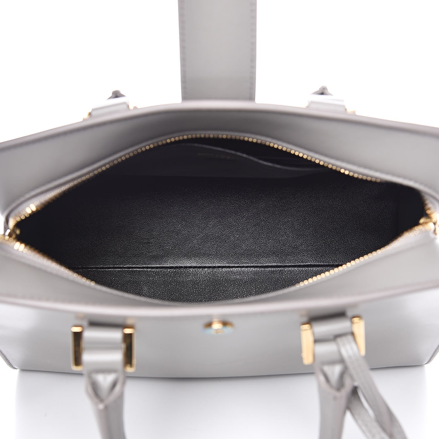 Saint Laurent Calfskin Monogram Baby Cabas Fog 5 of 11
