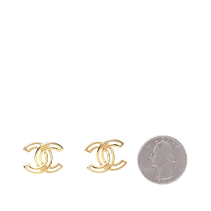 Chanel Metal Obazine CC Earrings Gold 2 of 5