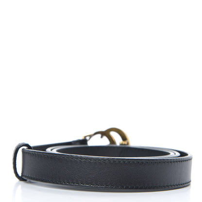Gucci Calfskin Double G 20mm Belt 80 32 Black 2 of 5