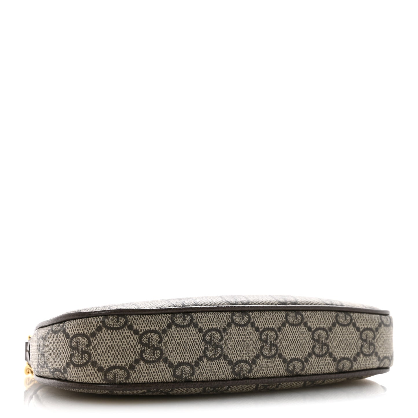 GG Supreme Monogram Textured Dollar Calfskin Mini Ophidia Chain Bag Beige Ebony
