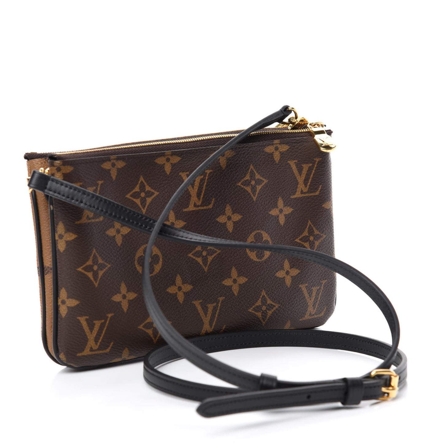 Reverse Monogram Giant Double Zip Pochette